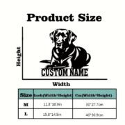 Custom Metal Labrador Retriever Wall Art - Personalized Dog Gift - Image 3