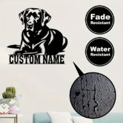 Custom Metal Labrador Retriever Wall Art - Personalized Dog Gift - Image 4