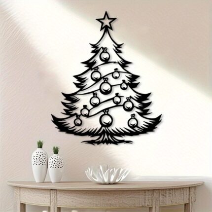 Christmas Tree Metal Wall Art