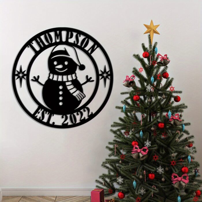 Custom Snowman Personalized Sign - Image 2