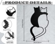 Cut cat metal wall decoration - Image 4
