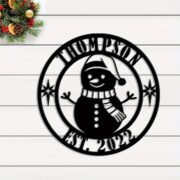 Custom Snowman Personalized Sign