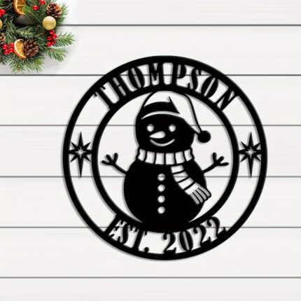 Custom Snowman Personalized Sign