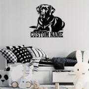 Custom Metal Labrador Retriever Wall Art - Personalized Dog Gift - Image 2