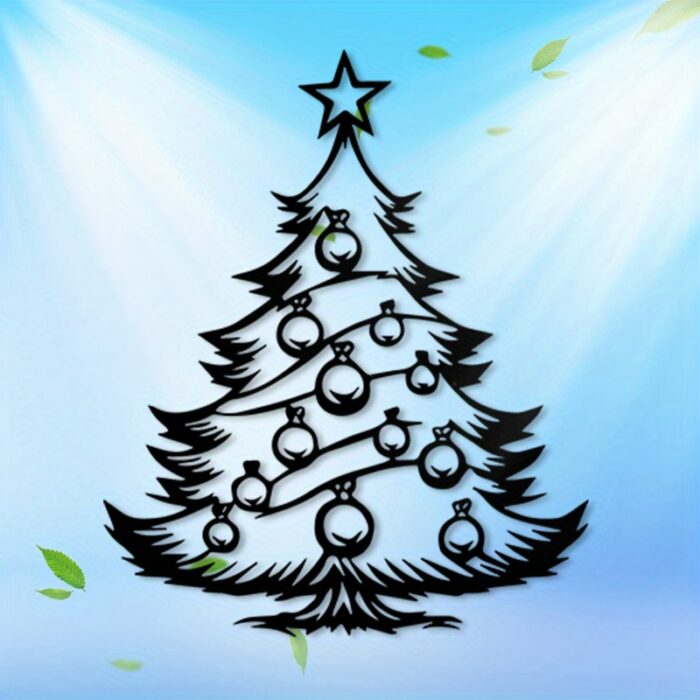 Christmas Tree Metal Wall Art - Image 2