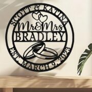 Custom "Mr. & Mrs." Metal Sign