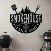 Customizable BBQ Smokehouse Sign