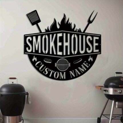 Customizable BBQ Smokehouse Sign