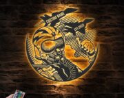Custom Fighter Jet Pilot Metal Wall Art LED Light - Image 3