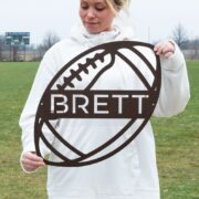 Personalized USA Football Metal Wall Art - Image 3