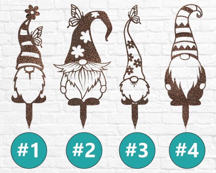 Garden Gnome Stakes for outside Yard - Image 4