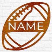 Personalized USA Football Metal Wall Art - Image 2