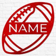 Personalized USA Football Metal Wall Art - Image 4