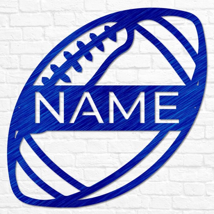 Personalized USA Football Metal Wall Art - Image 5