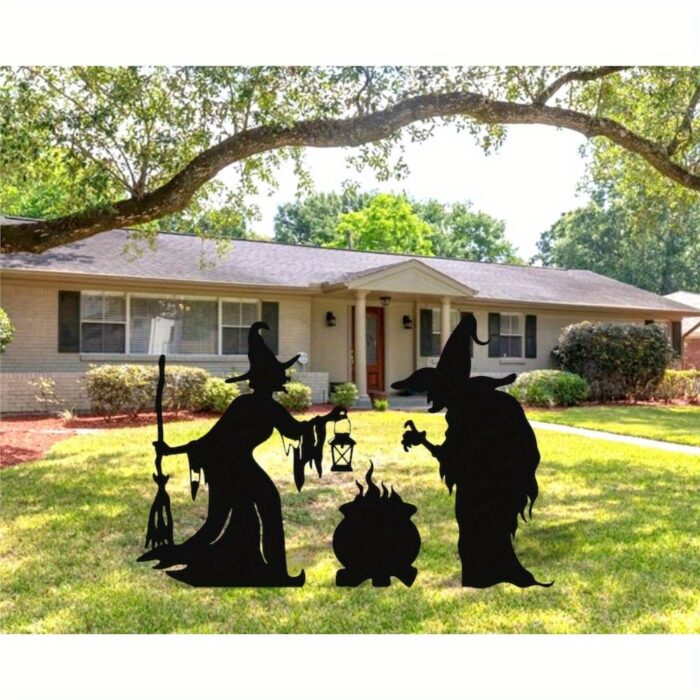 Black metal sign set for hallowen outdoor decor,Yard decoration - Image 1