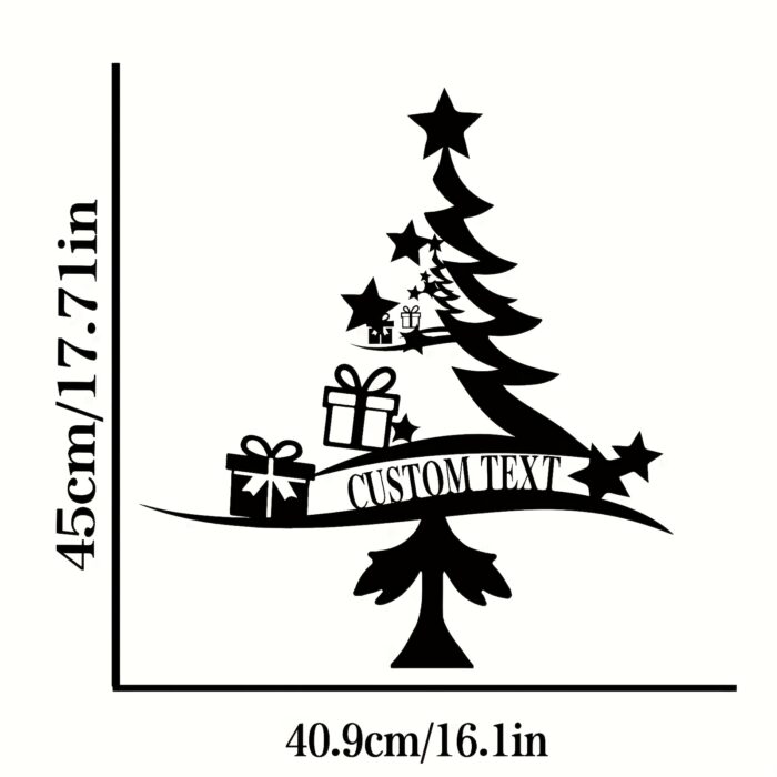 Christmas Tree Metal Wall Art Home Decoration - Image 5