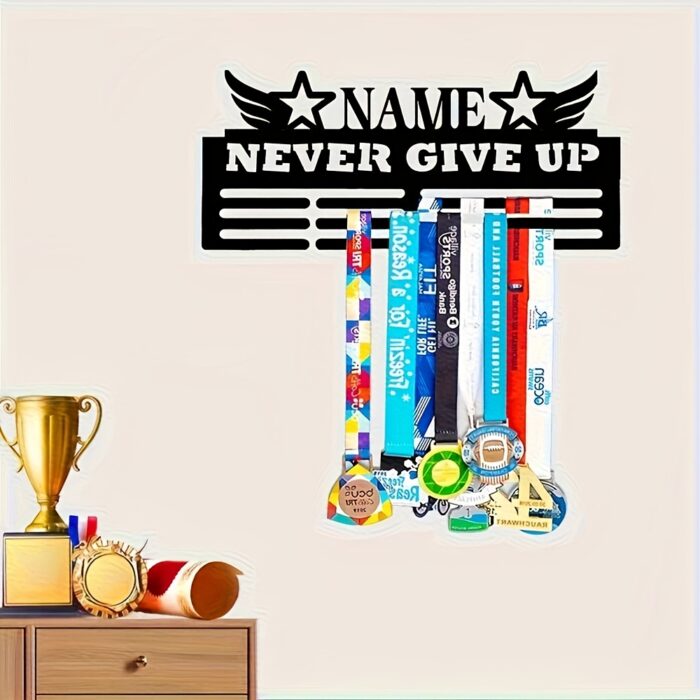Custom Metal Hook Inspiration Medal Holder - Image 4