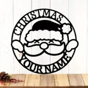 Custom Christmas Santa Claus Design Matel Wall Art Wall Decor - Image 2