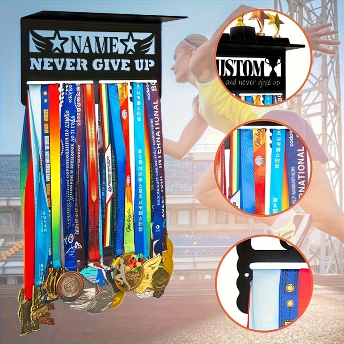 Custom Metal Hook Inspiration Medal Holder - Image 5