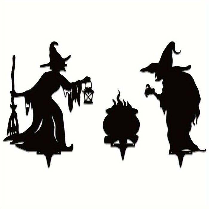 Black metal sign set for hallowen outdoor decor,Yard decoration - Image 2