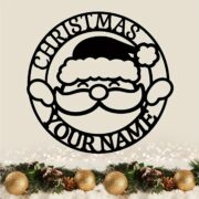 Custom Christmas Santa Claus Design Matel Wall Art Wall Decor - Image 3