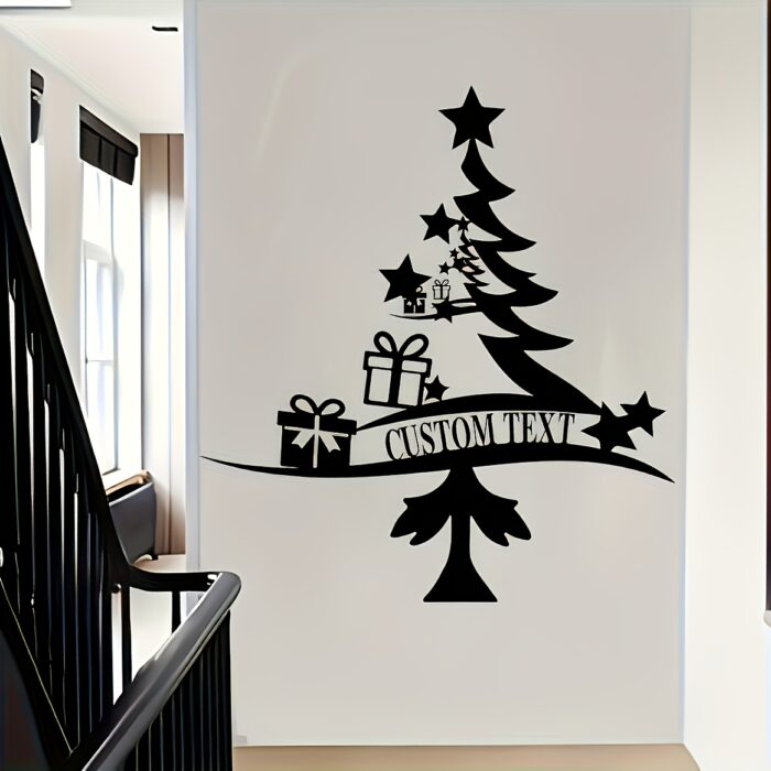 Christmas Tree Metal Wall Art Home Decoration - Image 2