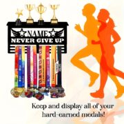 Custom Metal Hook Inspiration Medal Holder - Image 2