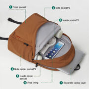 2025 Waterproof Leisure Backpack College Women School Computer Backpack for Travel and School Use Sports Laptop Backpack - Image 3