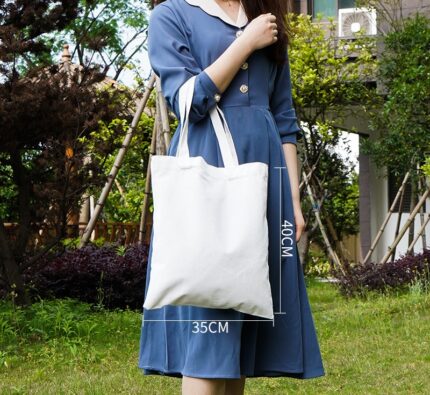 Eco-friendly cotton bag tote bag with many size and colors for shopping or gifts with your own logo