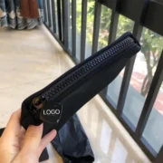 Wholesale Portable Eco Black Neoprene Pouch Makeup Cosmetic Bag With Custom Logo - Image 3