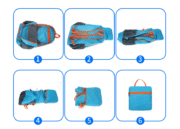 Wholesale Lightweight Polyester Daypack Custom Logo Waterproof Foldable Shopping Backpack Bag Polyester - Image 4