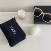 Wholesale Portable Eco Black Neoprene Pouch Makeup Cosmetic Bag With Custom Logo - Image 4