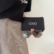 Wholesale Portable Eco Black Neoprene Pouch Makeup Cosmetic Bag With Custom Logo